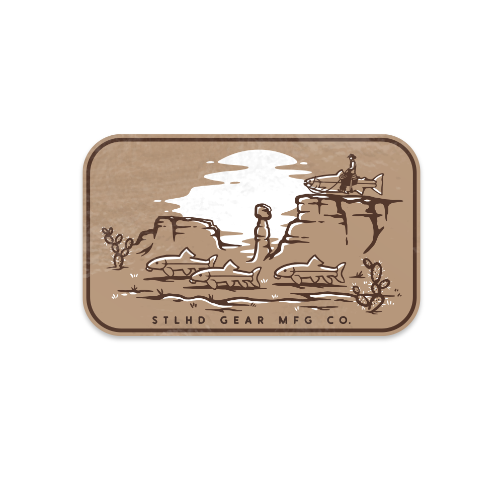 STLHD Trumpet Trout Sticker