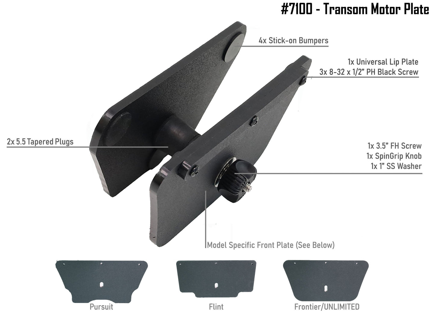 #7100 - Transom Motor Plate