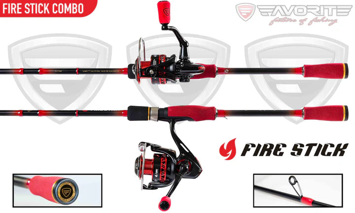 favorite spinning combo FAVORITE FIRE STICK SPINNING COMBO – ANGLER'S OUTLET