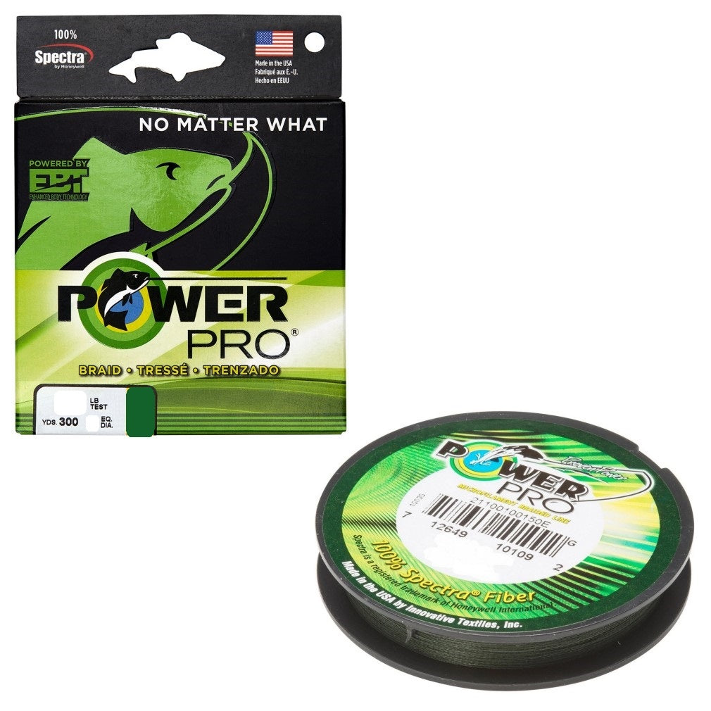PowerPro Braided Fishing Line, Green, 10 lb, 150 yd PowerPro Braided Fishing Line, Green, 10 lb, 150 yd