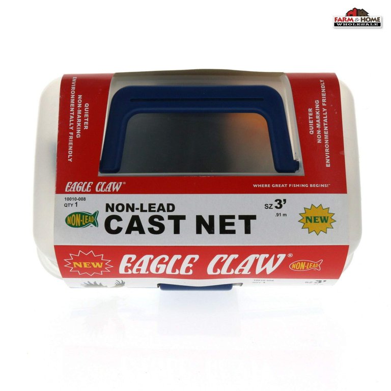 eagles fishing net Eagle Claw Monofilament Cast Net (3' With 3/8" Netting)
