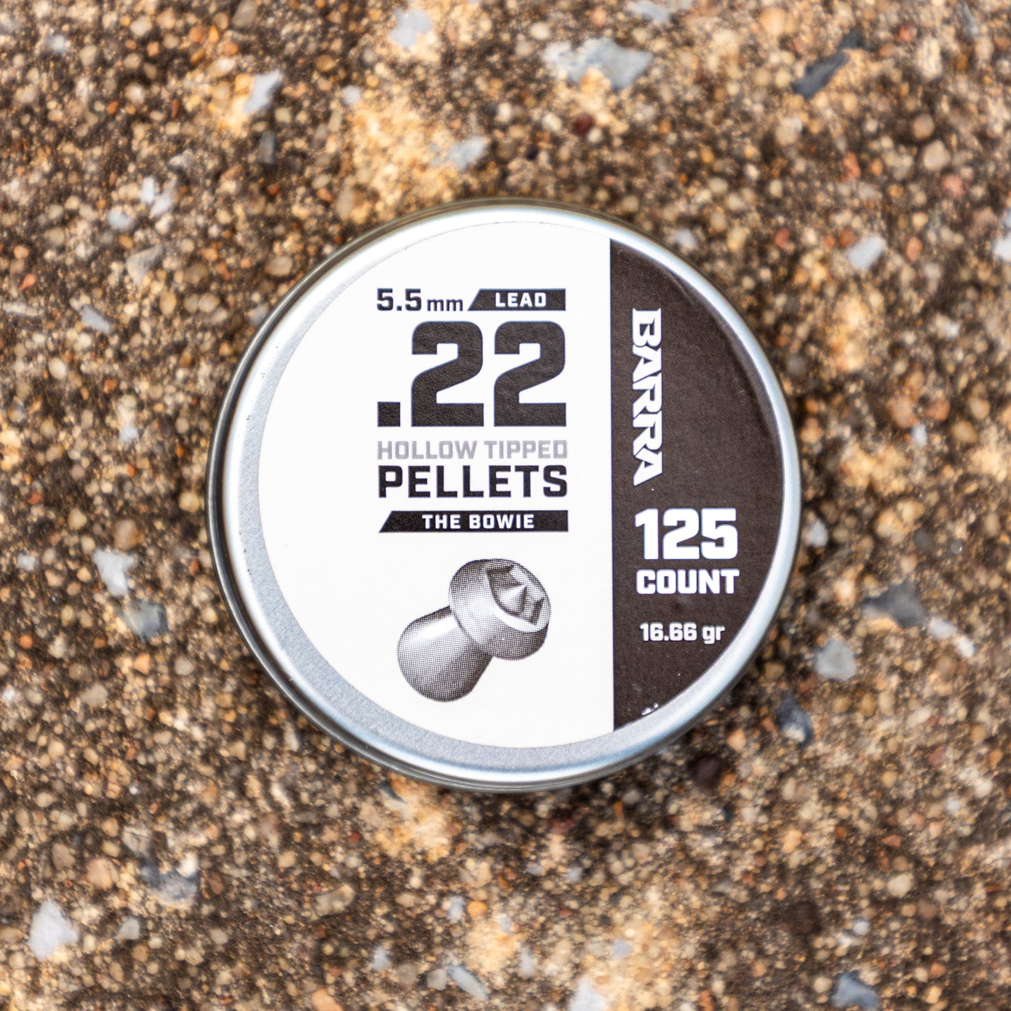 Bowie Hollow Tipped .22 Caliber Pellets - 125 Count