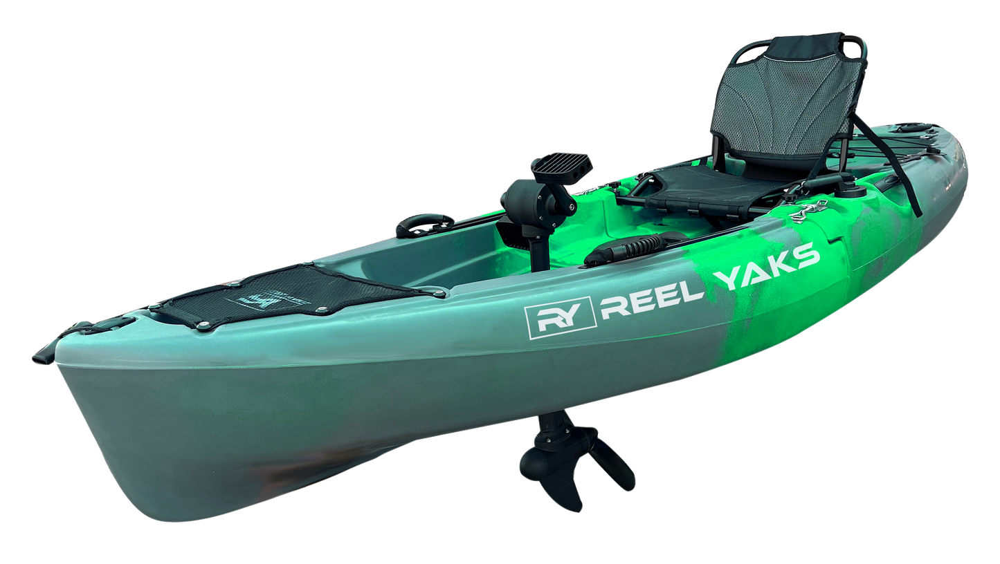 9.5ft Raptor Modular Propeller Drive Pedal Fishing Kayak | 380lbs Capacity | 2 Piece