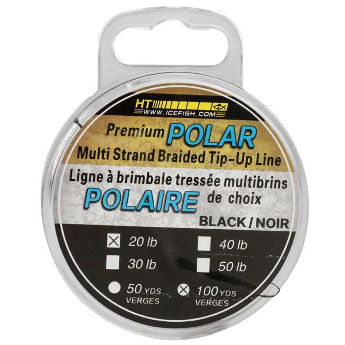 HT PREMIUM POLAR BRAIDED TIP-UP LINE