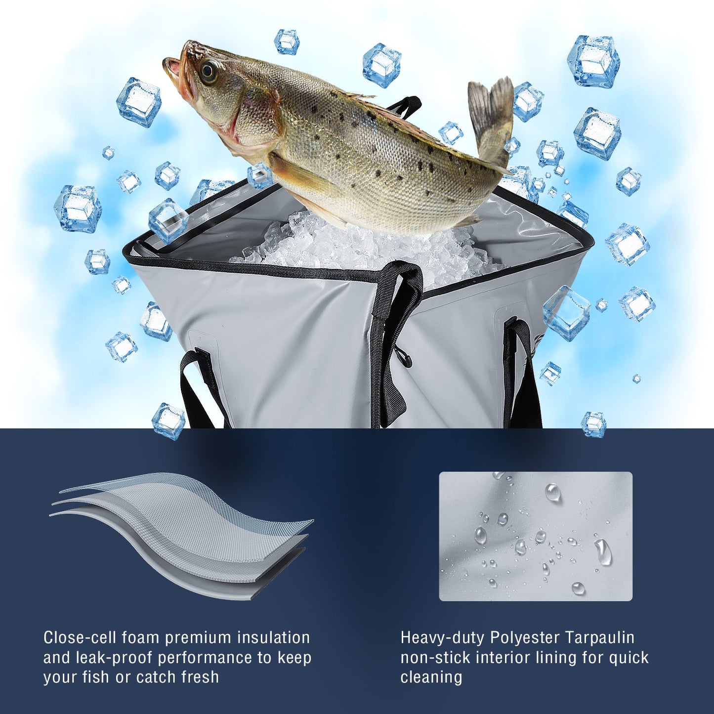 20''Fish Cooler Bag For Fish Bait