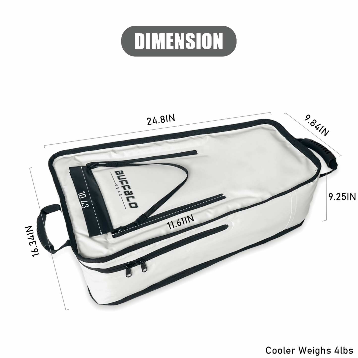 25'' Kayak Fish Cooler Bag with Shoulder Strap