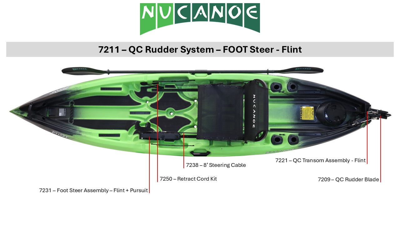 #7211 - QC Rudder System - F10 - Foot Steer
