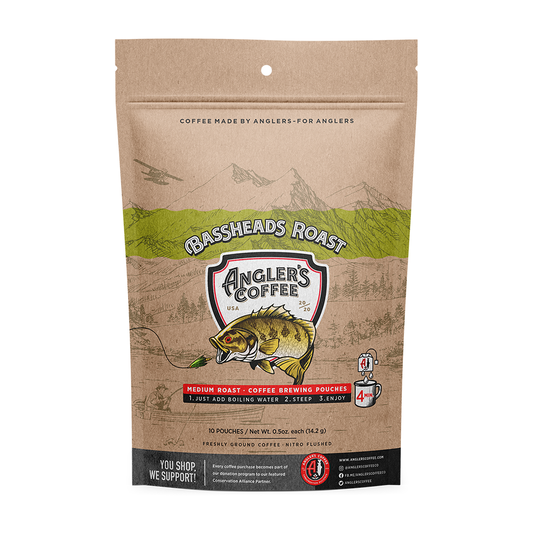 Bassheads Single Serve Medium Roast - Fresh Brew Coffee Pouch