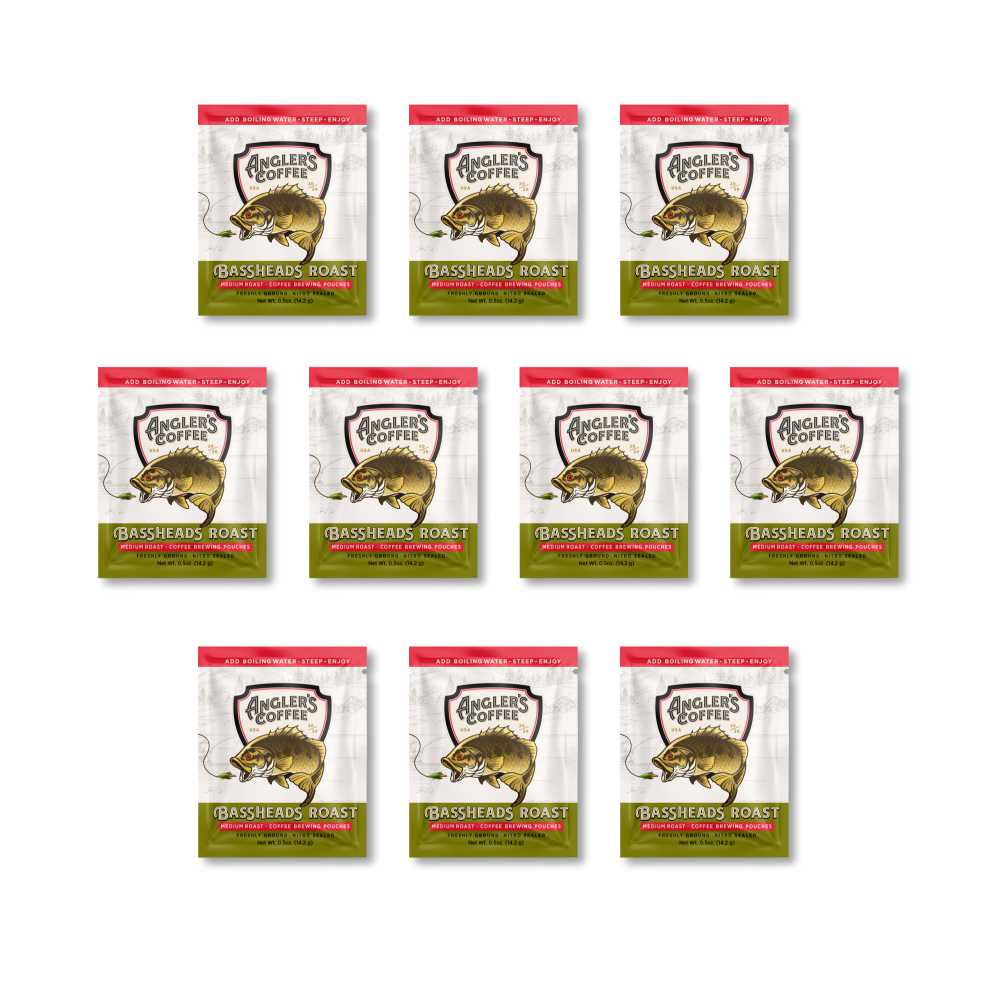 Bassheads Single Serve Medium Roast - Fresh Brew Coffee Pouch