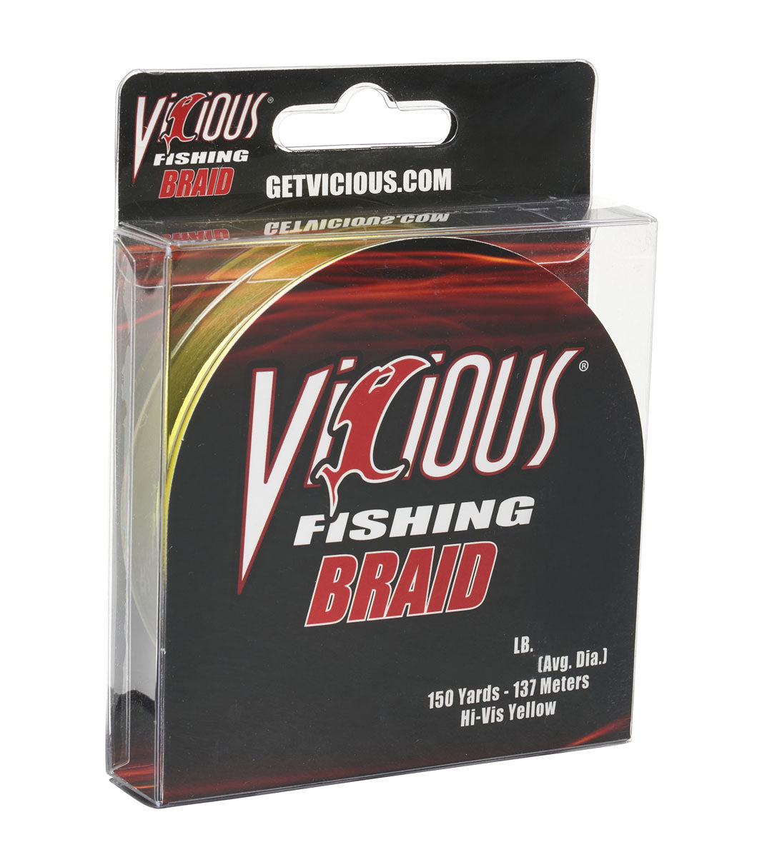 Vicious Standard Yellow Braid - 65 Lb Test