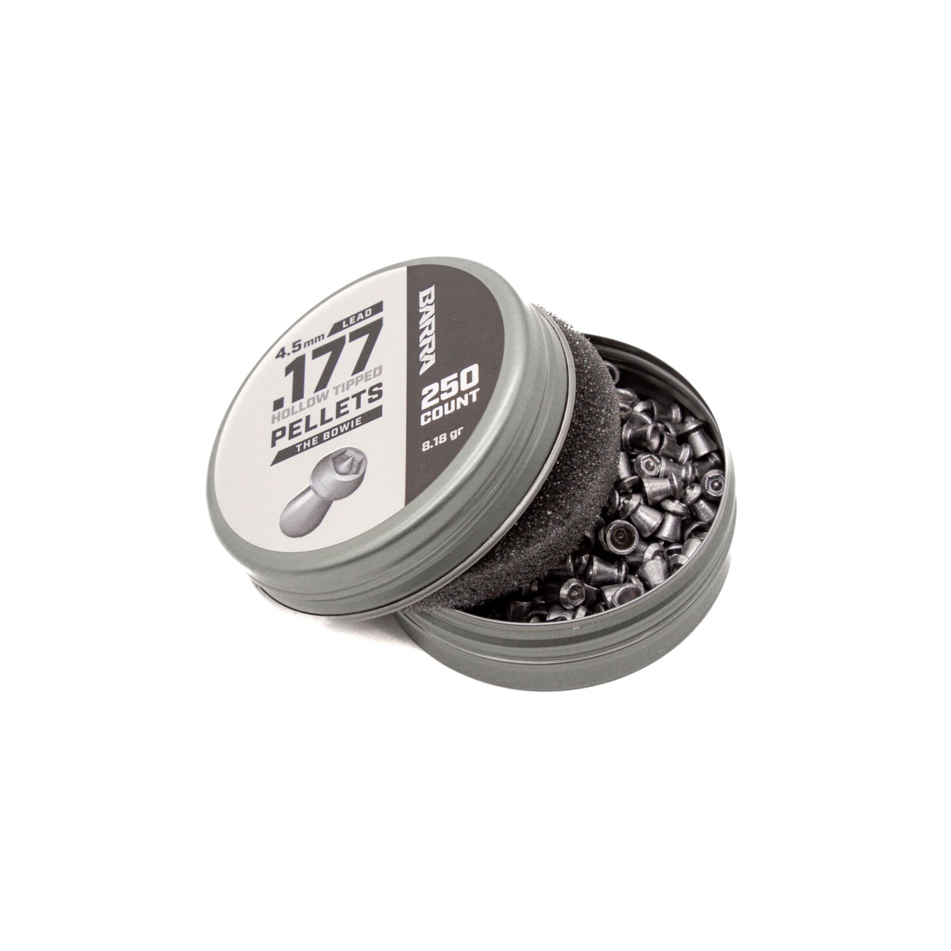 Bowie Hollow Tipped .177 Caliber Pellets - 250 Count