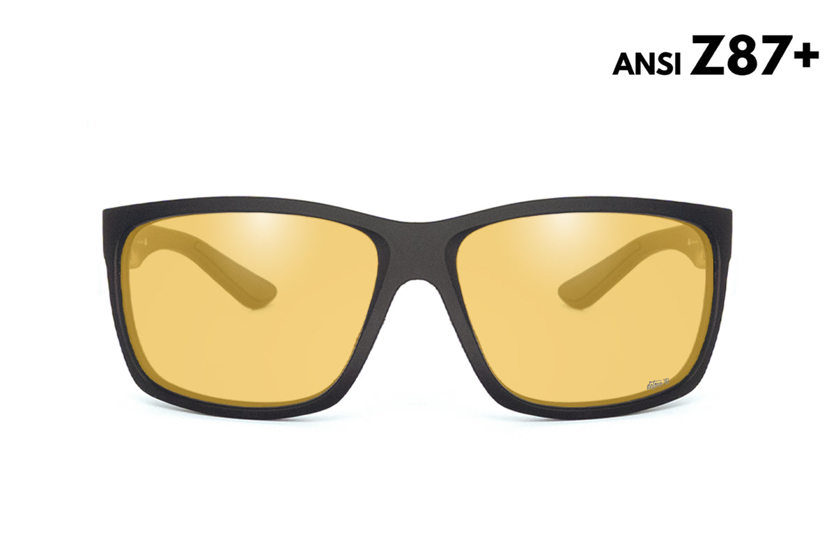 Breach - Matte Black - HD Night Yellow ANSI Z87+