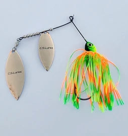 C.S.LURES SPINNERBAITS WITH EASY HUB SILICONE SKIRT