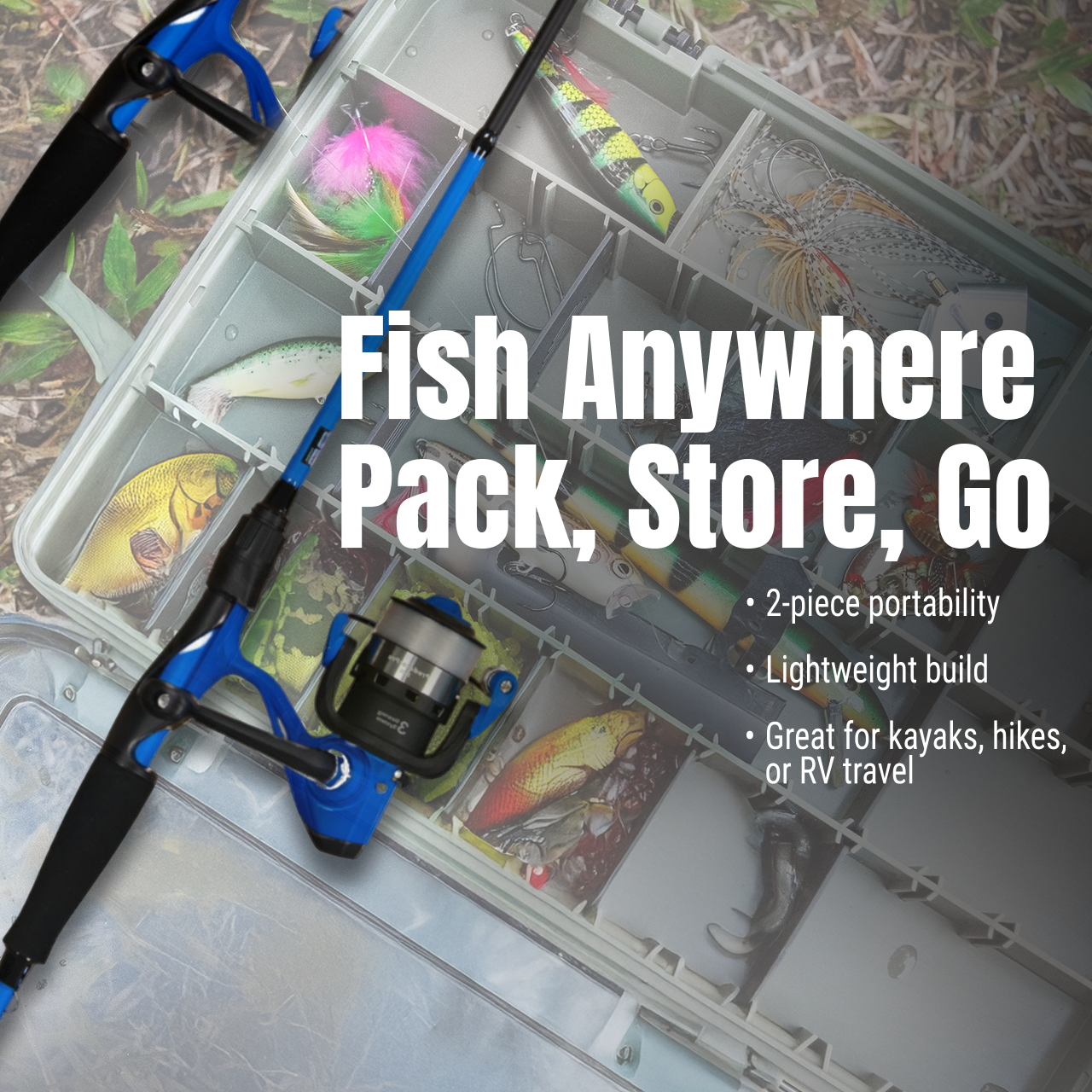 Reaction Tackle Fishing Rod and Spinning Reel Combo -SmoothCast - NEW