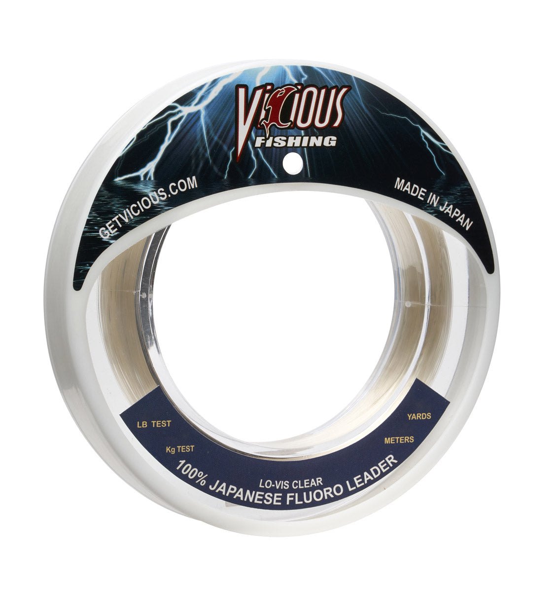 Vicious 100% Japanese Fluorocarbon Leader - 60 Lb Test