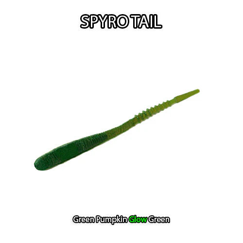 FISHDADDY SPYRO TAIL BIOSILICONE GLOW PLASTIC (BGP)