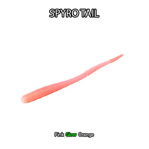 FISHDADDY SPYRO TAIL BIOSILICONE GLOW PLASTIC (BGP)
