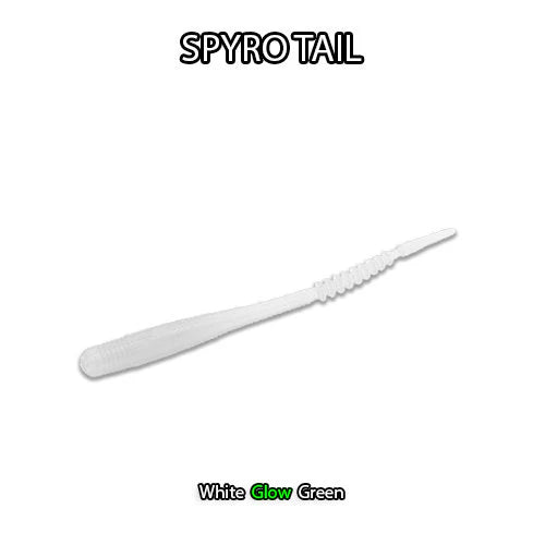 FISHDADDY SPYRO TAIL BIOSILICONE GLOW PLASTIC (BGP)