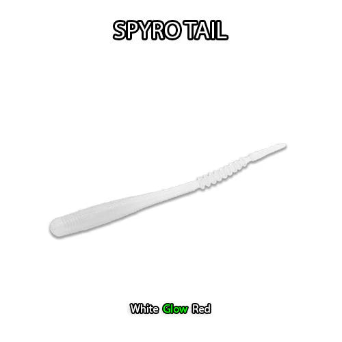 FISHDADDY SPYRO TAIL BIOSILICONE GLOW PLASTIC (BGP)