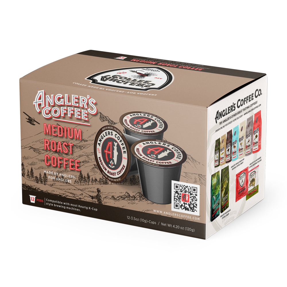 Anglers Coffee Single Serve Coffee Pods (Medium Roast)