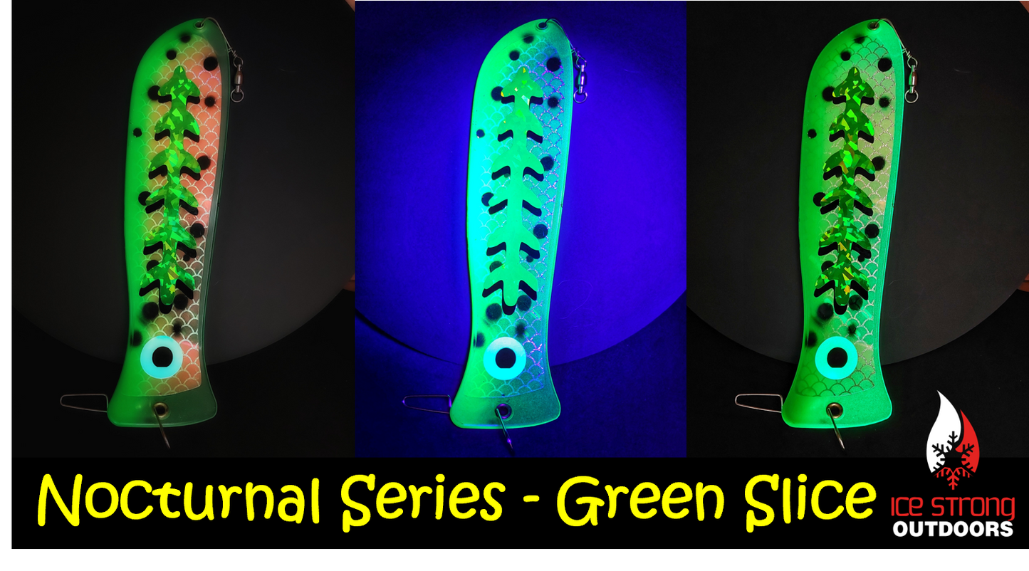 END OF SEASON SALE!    10" Glow Dual Fin Fishblade NOCTURNAL SERIES!