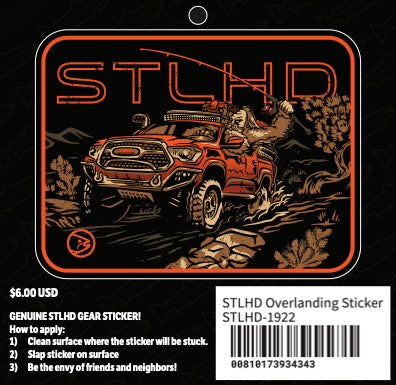 STLHD Overlanding Sticker – ANGLER'S OUTLET