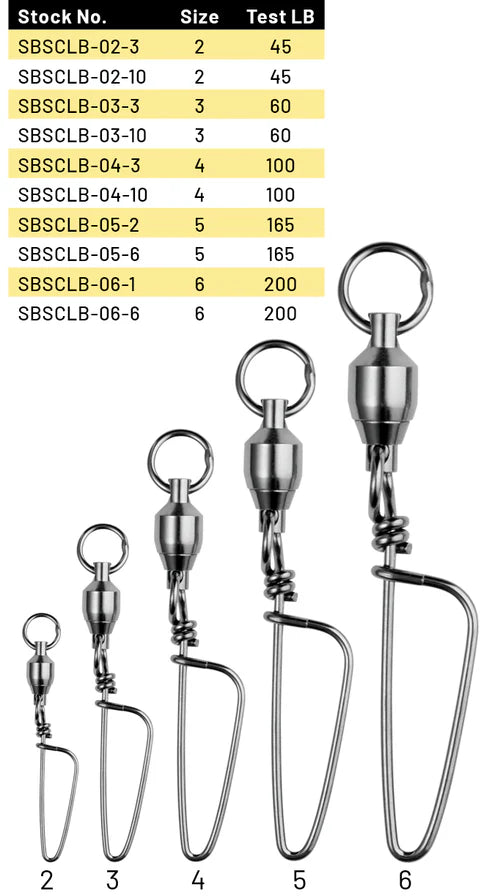 SPRO BALL BEARING SWIVEL WITH COASTLOCK SNAP BLACK