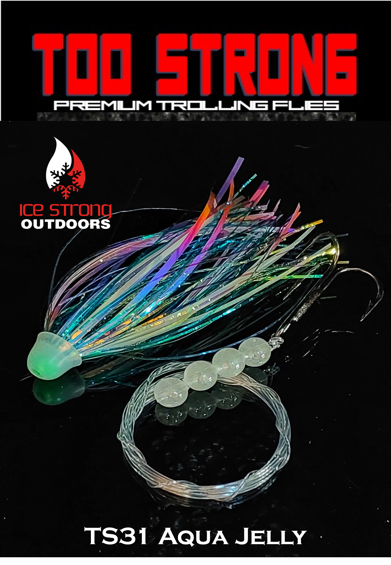 Too Strong Premium Trolling Flies - Fully Rigged