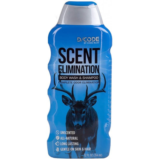 D-CODE SCENT ELIMINATION BODY WASH/SHAMPOO 12OZ