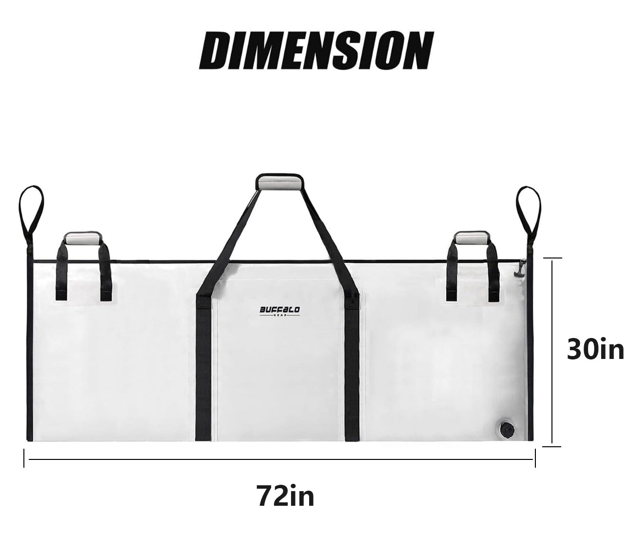 72x30'' Fish Cooler Bag With YKK Zipper
