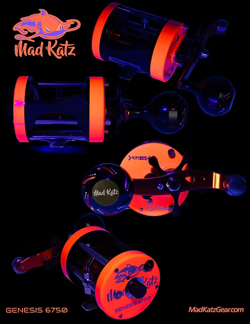 MAD KATZ GENESIS 6750 ROUND BAITCAST REEL