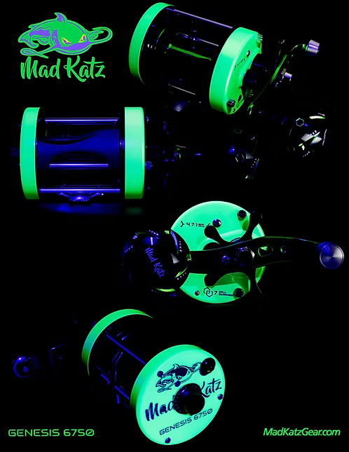 MAD KATZ GENESIS 6750 ROUND BAITCAST REEL