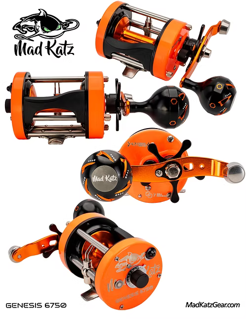 MAD KATZ GENESIS 6750 ROUND BAITCAST REEL