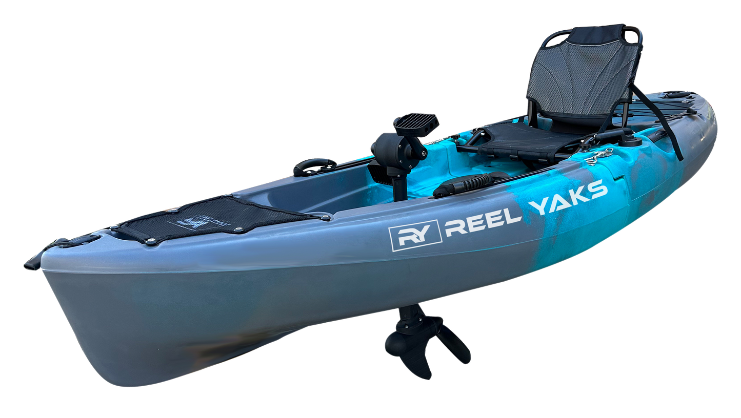 9.5ft Raptor Modular Propeller Drive Pedal Fishing Kayak | 380lbs Capacity | 2 Piece