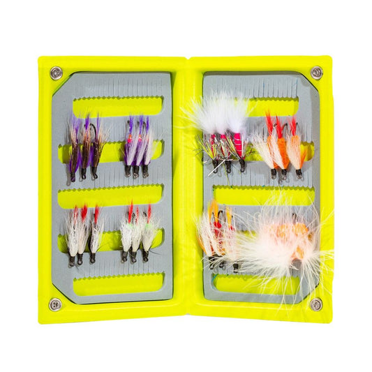 JHFLYCO Loaded Foam Fly Box - Salmon Fly Assortment