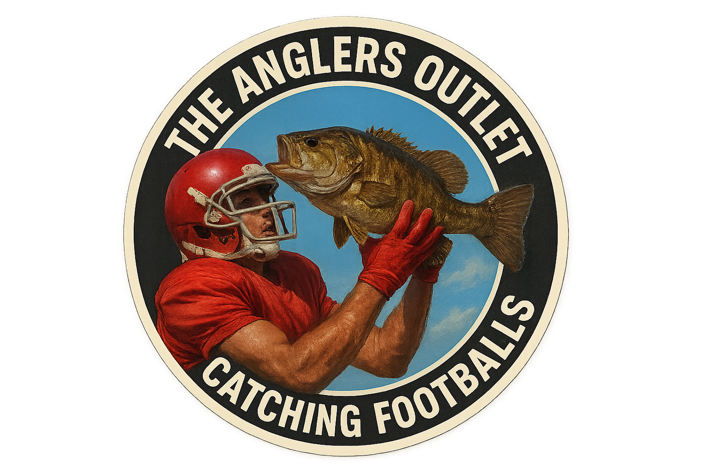ANGLERS OUTLET FISH LOGO T-SHIRT SHORT SLEEVE