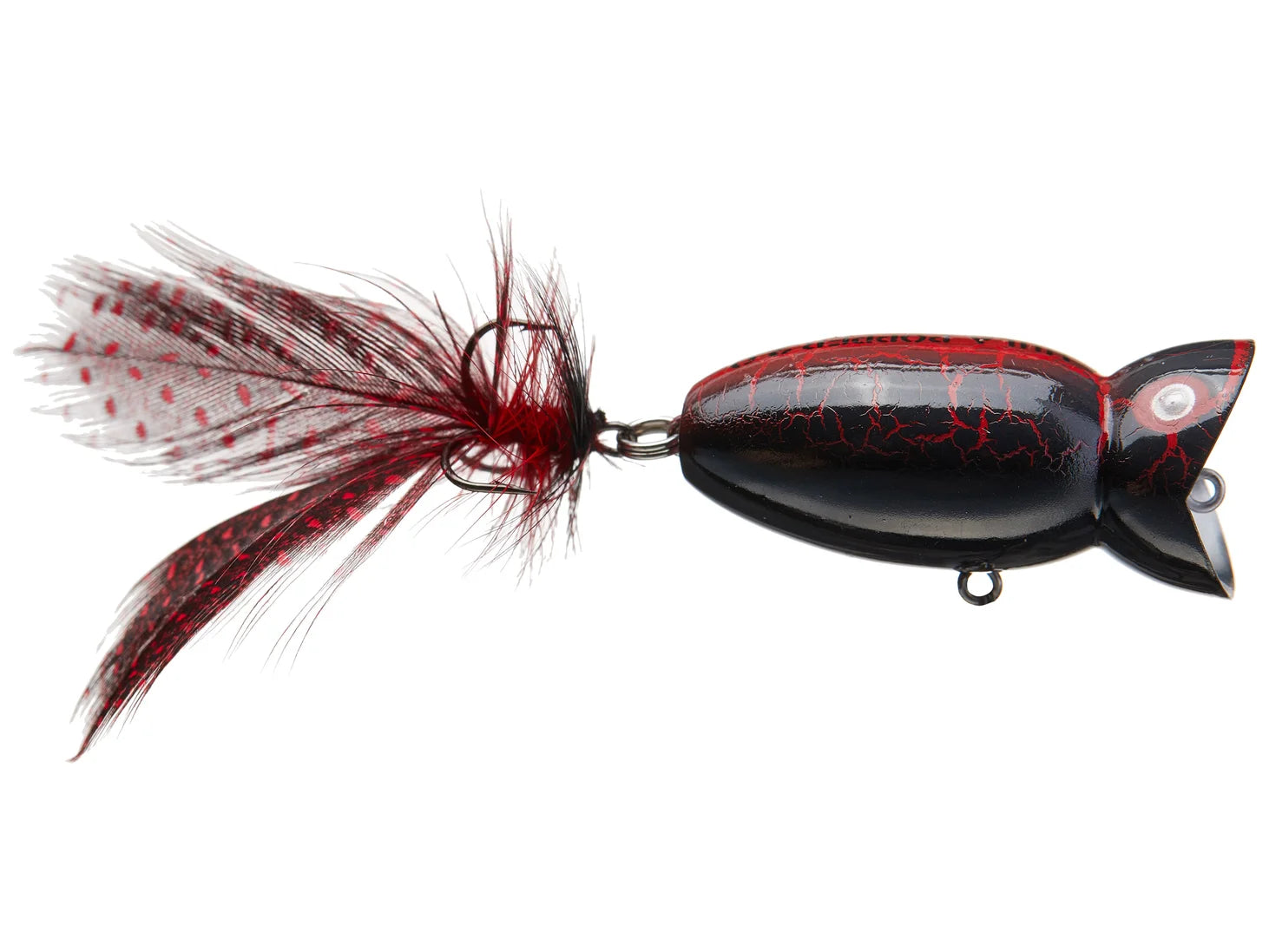 arbogast hula popper fishing lures Arbogast Hula Popper 2.0 Black Death
