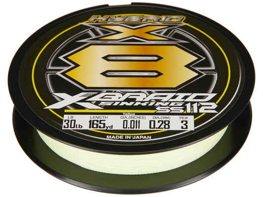 XBRAID SINKING SS112 BRAID BRAIDED LINE