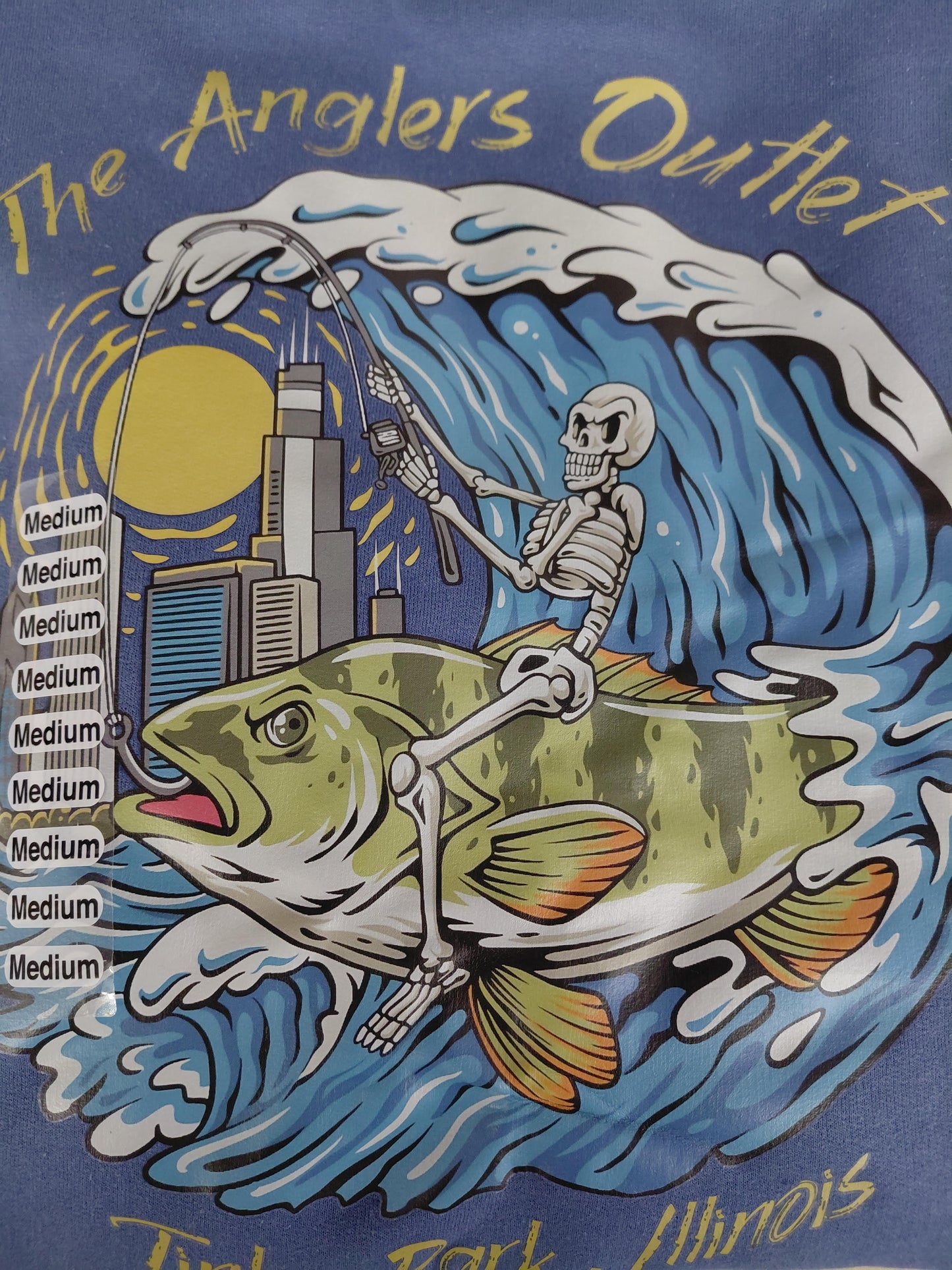 ANGLERS OUTLET SKELETON FISHING HOODIE